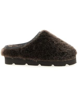 Brunello Cucinelli Monile Sherling Sabots - Black