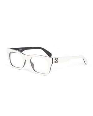 Off-White c/o Virgil Abloh Eyeglasses Rectangle Full Rim, Frame And Clear Demo Lens Oerj07Nstyle7N0100 - Metallic