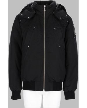 Moose Knuckles Sleek Detachable Hood Nylon-Blend Sports Jacket - Black