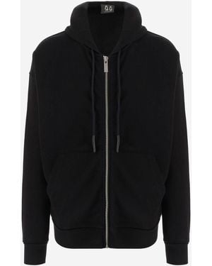 44 Label Group Cotton Sweatshirt With Logo - Black