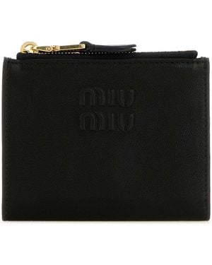 Miu Miu Leather Wallet - Black