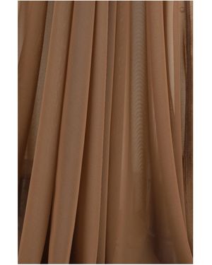 Rick Owens Dress Sheer Tulle Polyamide - Brown