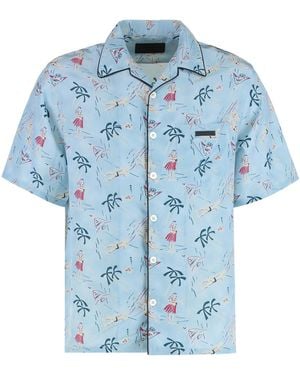 Prada Shirt Printed Viscose - Blue