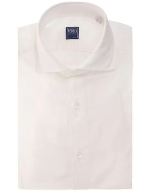 Fedeli Sean Ml Panamino Dusty Co Ea Shirt - White