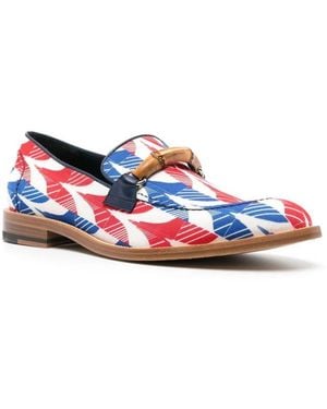 CASABLANCA Aviator Houndstooth Envelope Loafers For - White