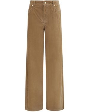 Max Mara Fragola Corduroy Pants Cotton; Elastane Pants - Natural