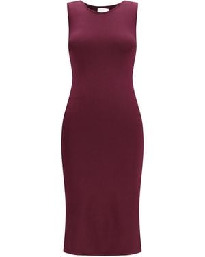 Sa Su Phi Sleeveless Slim-Fit Long Silk Dress - Purple