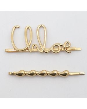 Chloé Tone Brass Brooches - Metallic