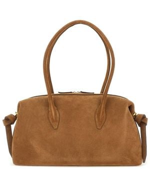 Yuzefi Brioche Duffle Shoulder Bag Bovine Leather - Brown