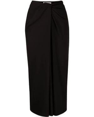 Valentino Twist-Detail Pencil Skirt - Black