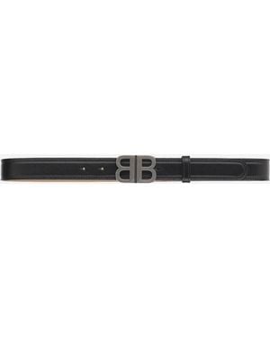 Balenciaga Soft Bb Belt Lambskin - Black