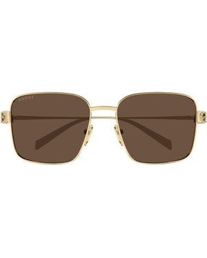 Gucci Gg1967S Linea Emblem Sunglasses in Black | Lyst display picture 3