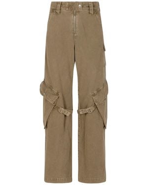 Acne Studios Strap-Detailed Cargo Trousers - Natural