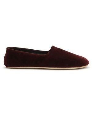 The Row Cotton Slip-On Loafers - Brown