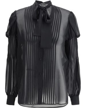 Tom Ford Silk Georgette Shirt - Black