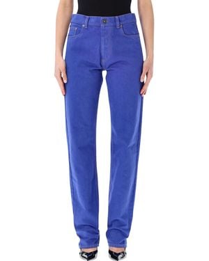Versace Relaxed Straight Leg Jeans Cotton - Blue