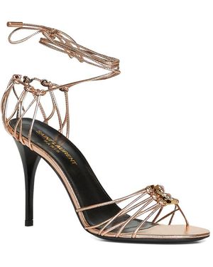 Saint Laurent Sandals Lambskin - White