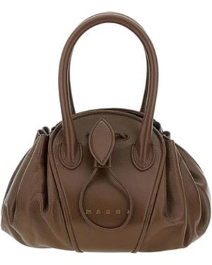 Marni Borsa Tulipea Small Marmot - Brown
