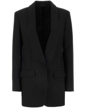 Givenchy Stretch Wool Blend Blazer - Black