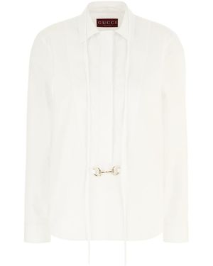 Gucci Poplin Blouse - White