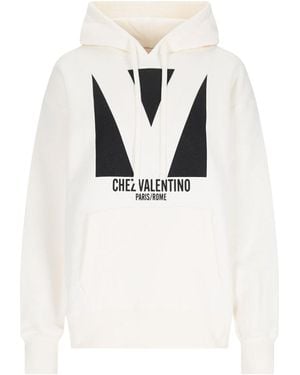Valentino Chez Hoodie - White