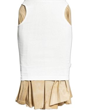 Maison Margiela Layered High-Waisted Skirt - White