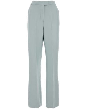Fendi Powder Wool Blend Pant - Blue