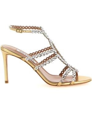 Aquazzura Mooncrush Sandal - Metallic