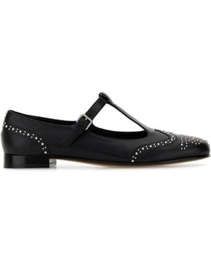 Church's Nappa Leather Opal Ballerinas - Black