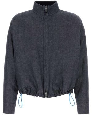 Fendi Denim Reversible Jacket - Blue