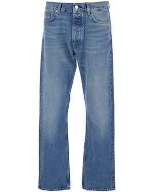 sunflower Jeans With Belt Loops And Logo Patch On The Rear - Blue