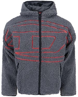 DIESEL S-Zat Teddy Sweatshirt - Grey