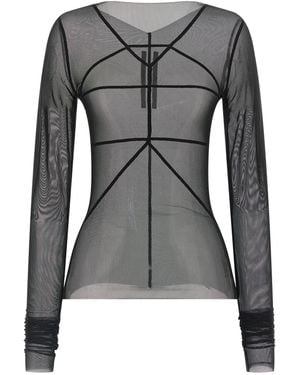 Rick Owens Nylon Cardigan Clothing - Gray