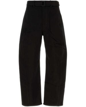 Lemaire Denim Wide-Leg Jeans - Black