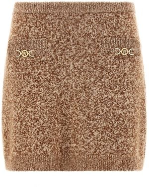 Versace Mouline Skirt - Brown