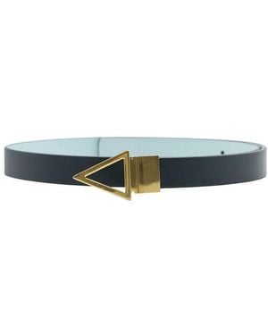 Bottega Veneta Reversible Leather Belt - Blue
