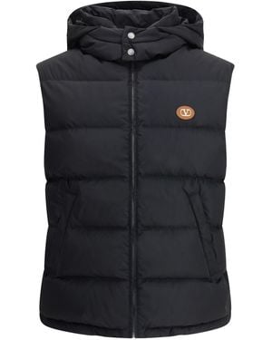 Valentino Vlogo Signature Down Vest - Black