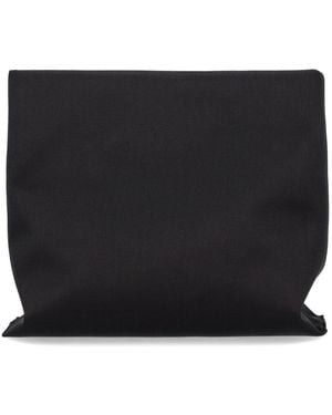 Roger Vivier Trompette Clutch Bag Viscose - Black