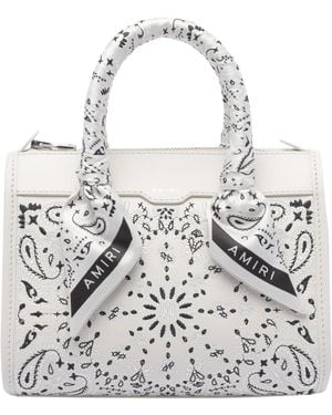 Amiri Micro Bandana Triangle Handbag - White