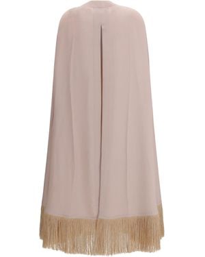 DI STAVNITSER Deco Crepe Cape Viscose; Acetate Coat - Pink