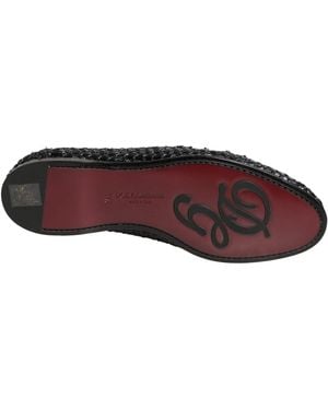 Dolce & Gabbana Woven Raffia Slip On Loafers Shoes Viscose - Brown