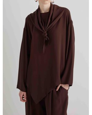MEIMEIJ Blusa Over-Size Ac Se Top - Brown