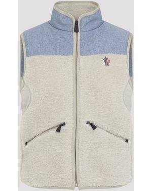 Moncler Acrylic Gilet Polyester - Blue