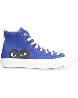 COMME DES GARÇONS PLAY Chuck 70 High-Top Sneakers Upper: Cotton; Sole: Rubber Sneakers - Blue