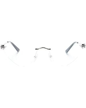Cartier Cartier Eyewear Ct0448O Rimless Metal Eyeglasses - Multicolour