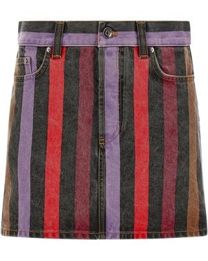 Versace Cotton Long Skirt - Red