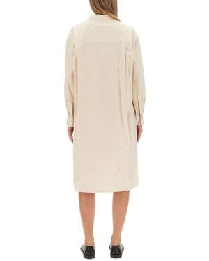 Lemaire Loose Fit Shirt Dress Cotton - Natural