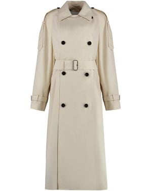 Burberry Trench Coat Gabardine Cotton & Raincoats - Natural