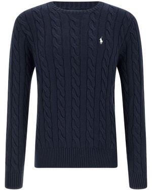 Polo Ralph Lauren Cable-Knit Cotton Sweater - Blue