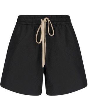 Fear Of God Logo Jogger Shorts - Black
